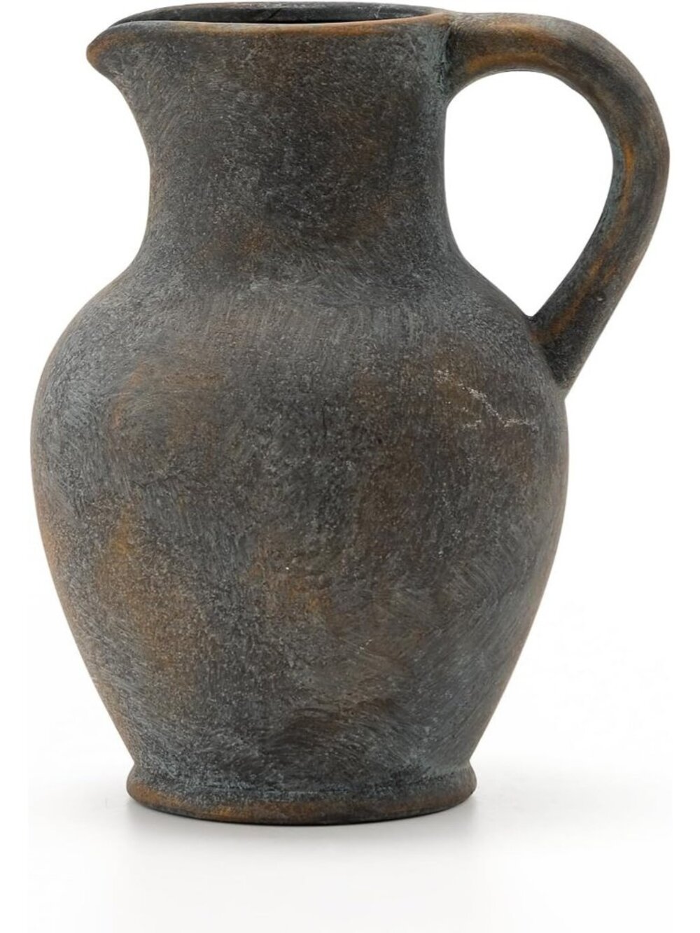 Black Gold Ceramic Rustic Farmhouse Terracotta Vase, Minimalist Home Decorative